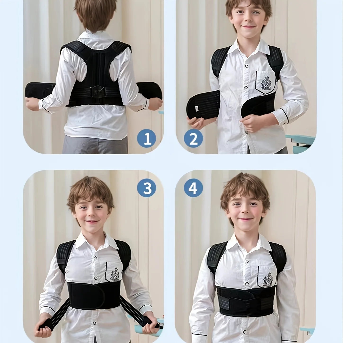 Adjustable Posture Corrector for Students and Teens - 3