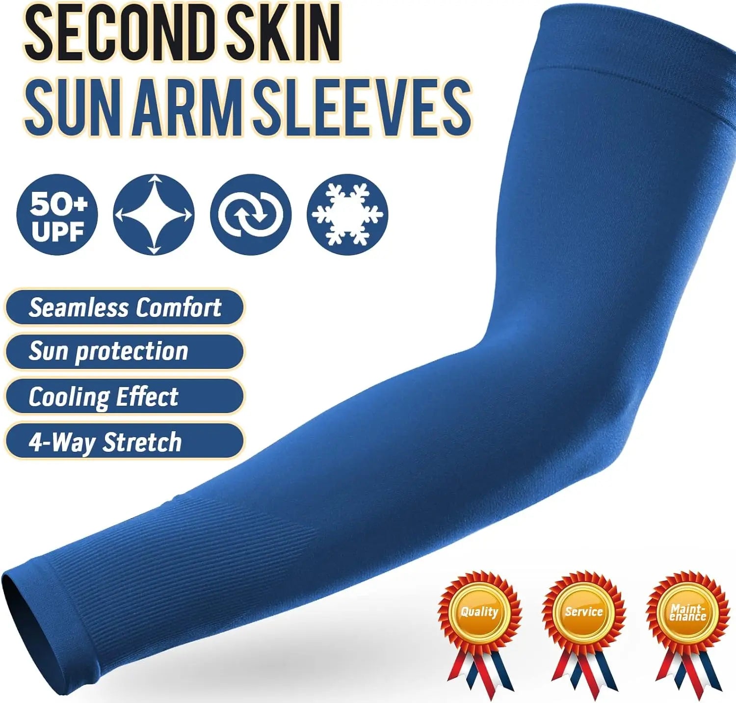UV Protection Cooling Arm Sleeves for Sports and Outdoor Activities - 3