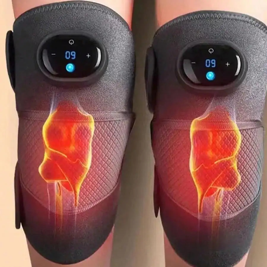 Heated Vibrating Knee Massage Wrap for Joint Pain Relief - 4