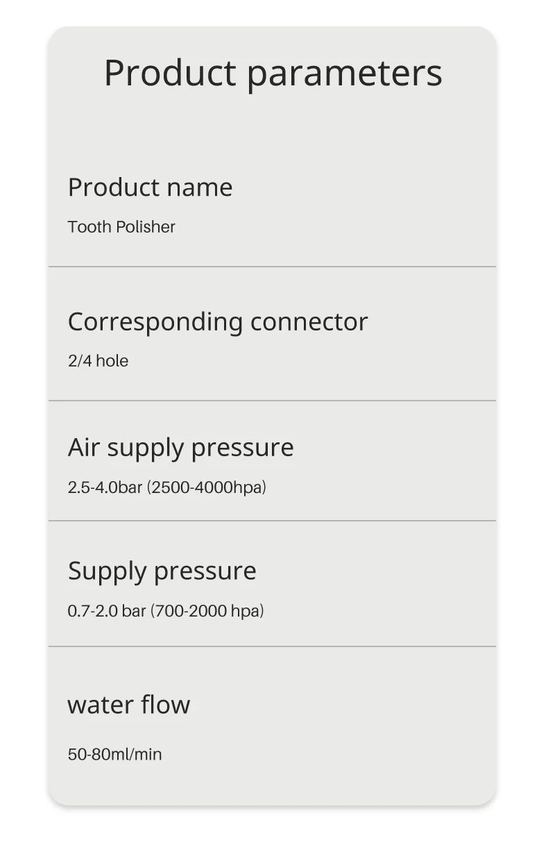 Dental Air Prophy Unit for Teeth Cleaning and Polishing - 18