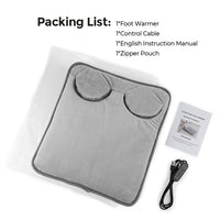 Electric USB Foot Warmer with 4-Level Heating and Timer
