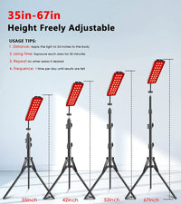 Red Light Therapy Panel with Adjustable Floor Stand
