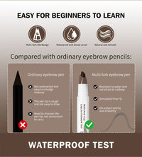 4-Fork Waterproof Microblading Eyebrow Pen