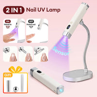 Portable 2-in-1 Magnetic UV LED Nail Curing Lamp