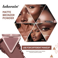 Matte Bronzer Powder for Natural Sculpted Look