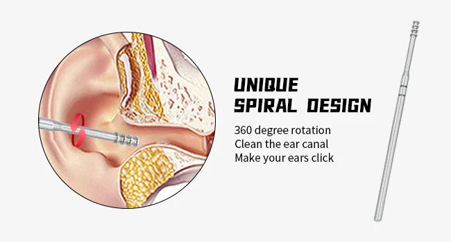 Professional Stainless Steel Ear Wax Removal Kit - 9