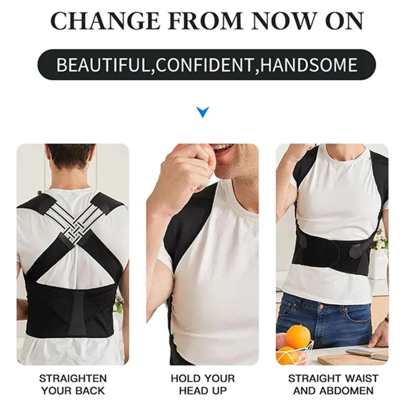 Adjustable Back Posture Corrector Support Brace - 11