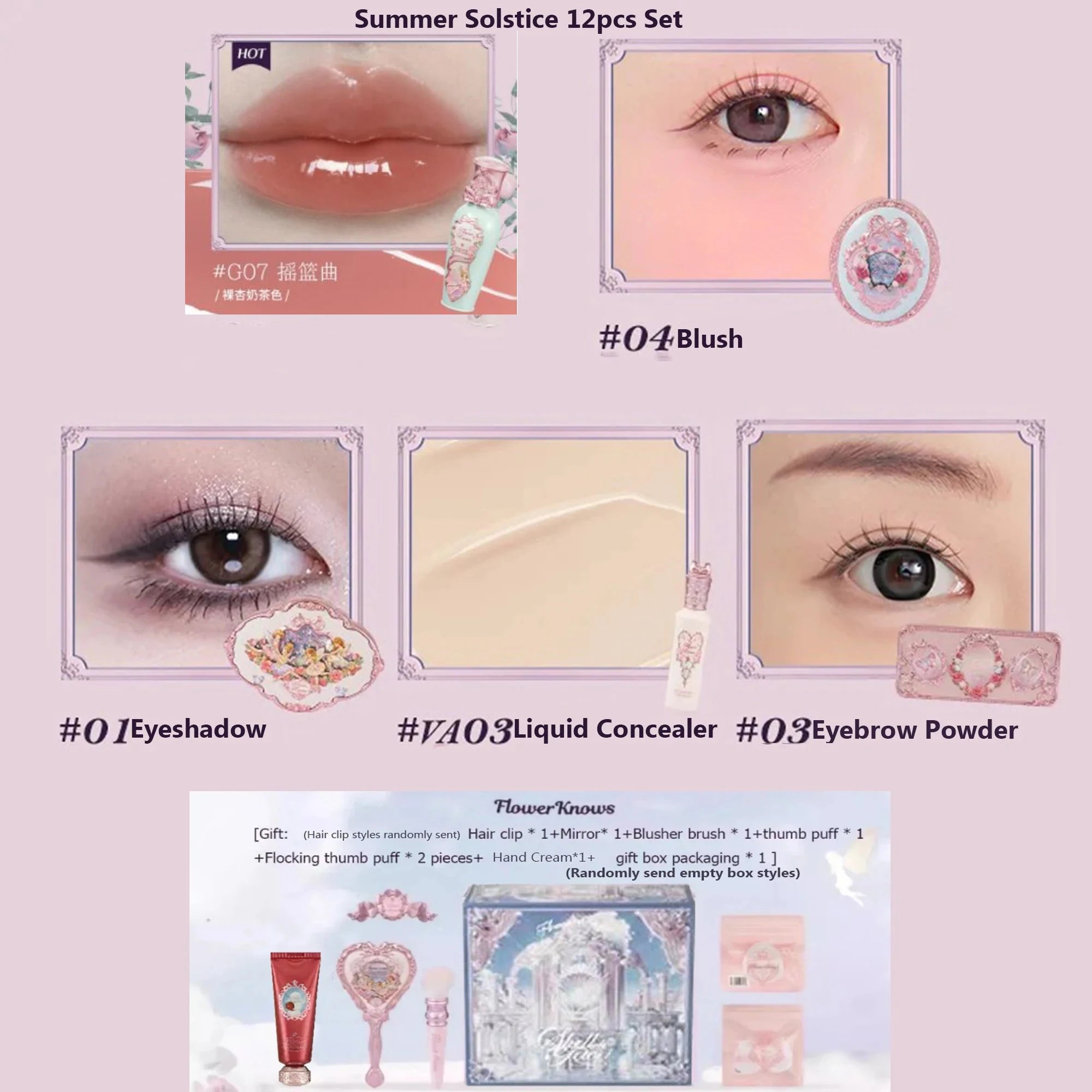 Fairytale Inspired Full Makeup Collection Gift Set - 61