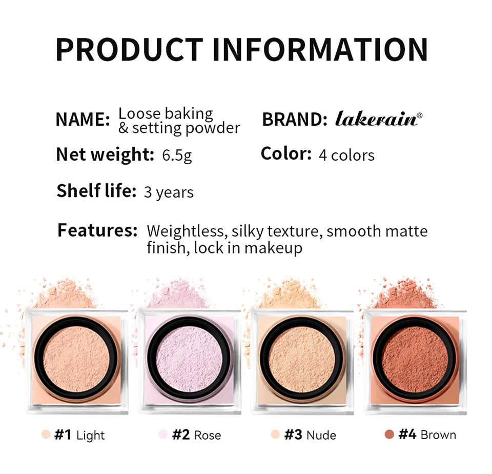 Matte Loose Baking and Setting Powder for Flawless Finish - 14