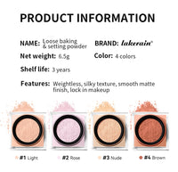 Matte Loose Baking and Setting Powder for Flawless Finish
