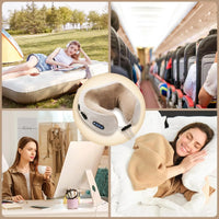 Portable Memory Foam Neck Massage Pillow