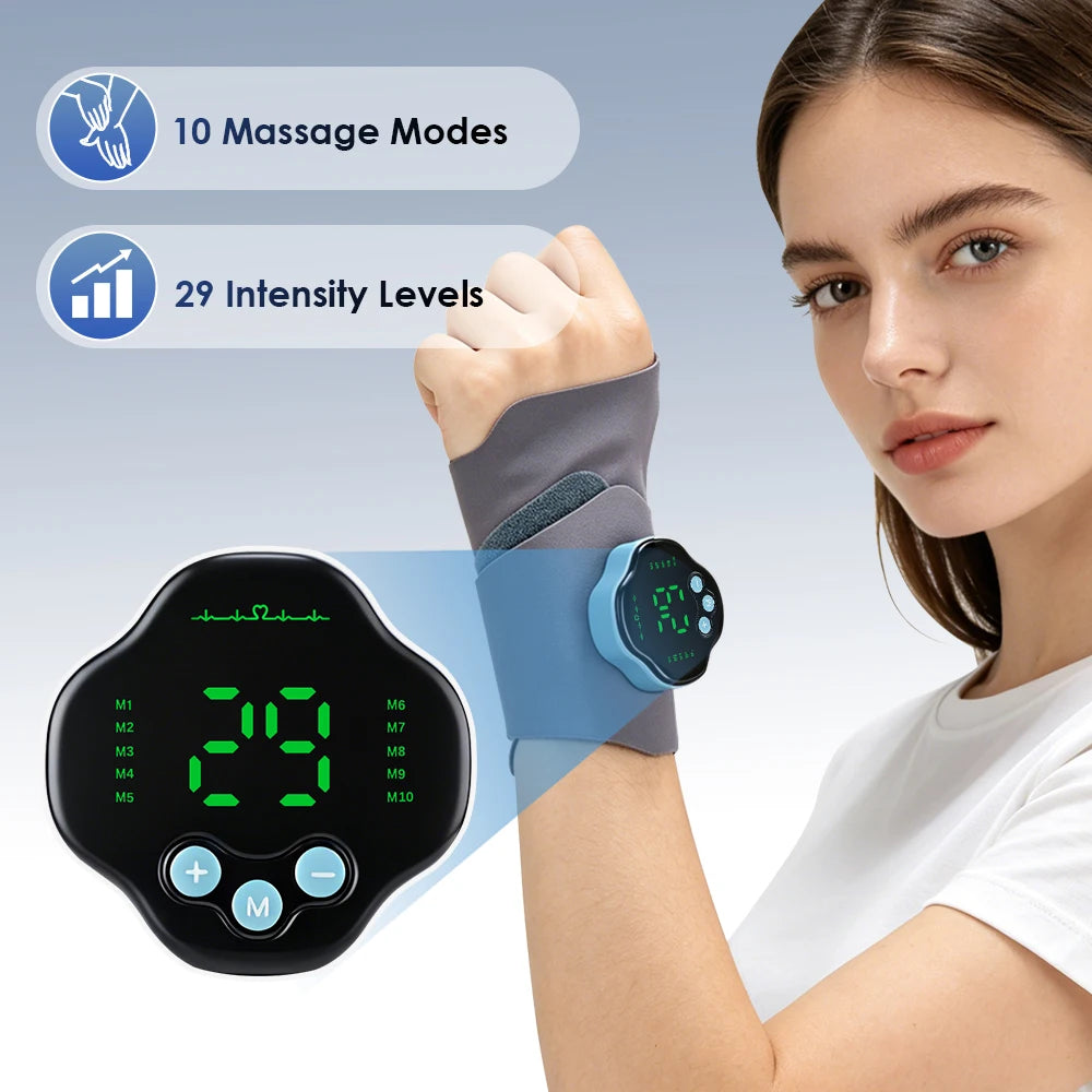 Electric EMS Wrist Massager for Pain Relief and Fatigue - 2