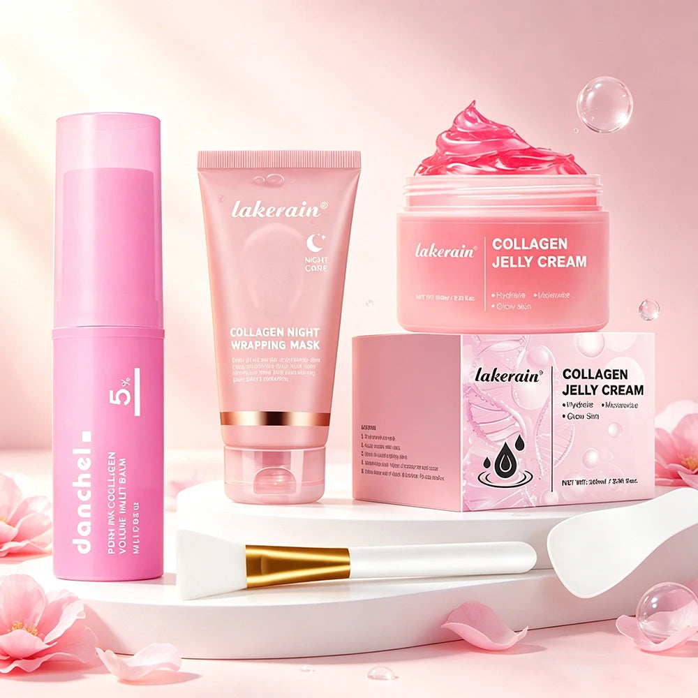 4-Piece Collagen Skincare Set for Radiant Hydrated Skin - 1