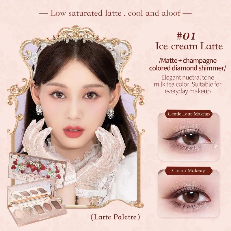 5-Color Mermaid Eyeshadow Palette for Long-Lasting Shimmer - 56