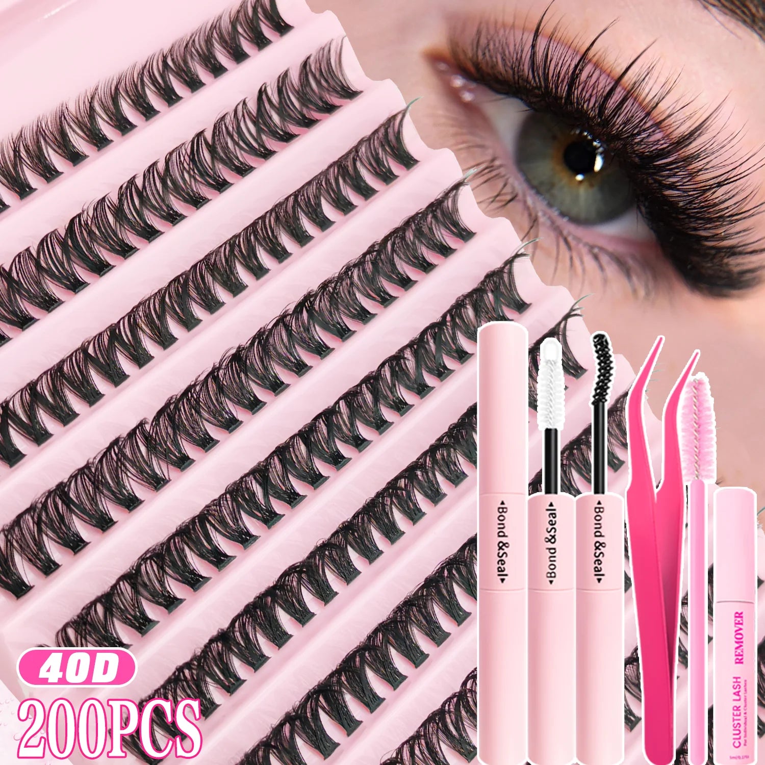DIY Individual Lash Cluster Extension Kit - 8