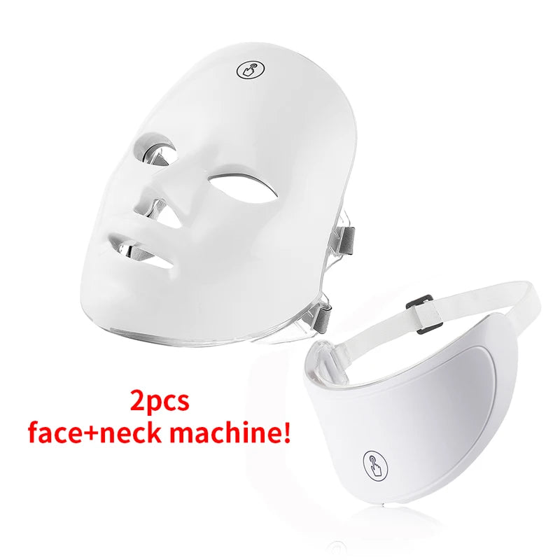 Rechargeable LED Photon Therapy Face and Neck Mask - 19