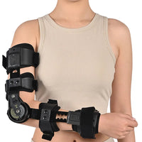 Adjustable Hinged Elbow Support Brace for Injury Recovery