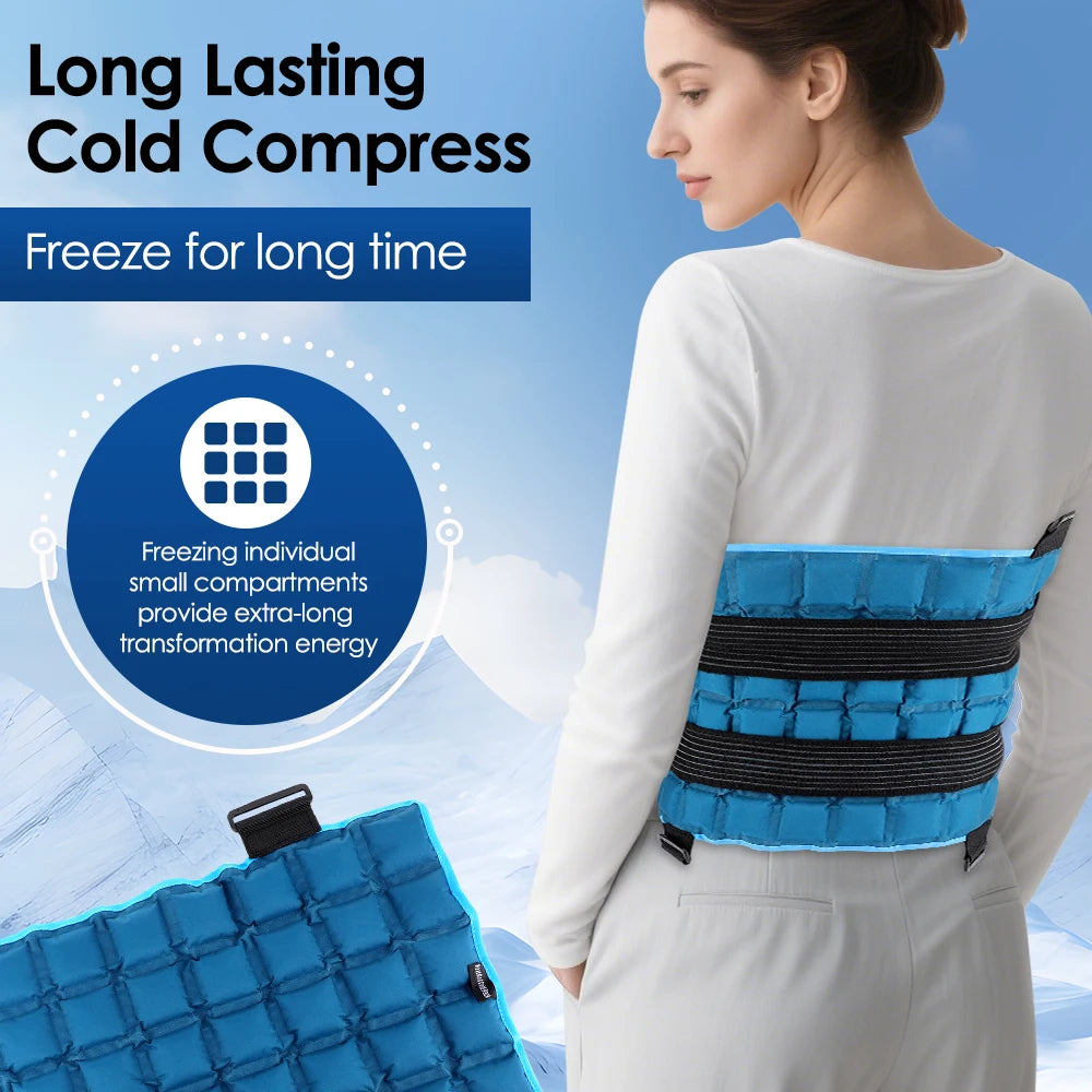 Reusable Hot and Cold Compress Wrap for Muscle Pain Relief