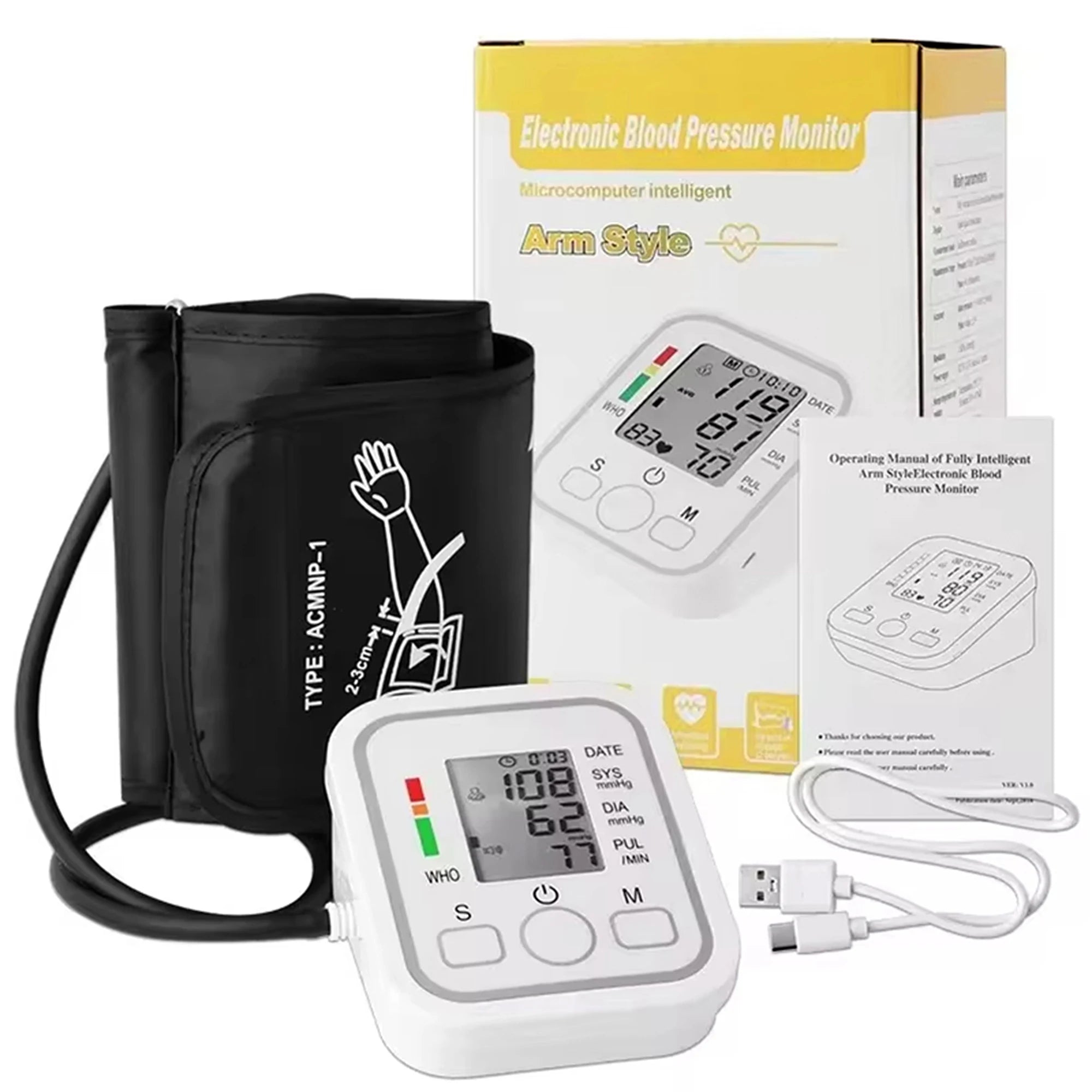 Digital Health Monitoring Kit: Blood Pressure, Oximeter & Thermometer - 2