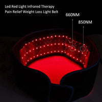Red & Infrared LED Therapy Belt for Pain Relief and Recovery