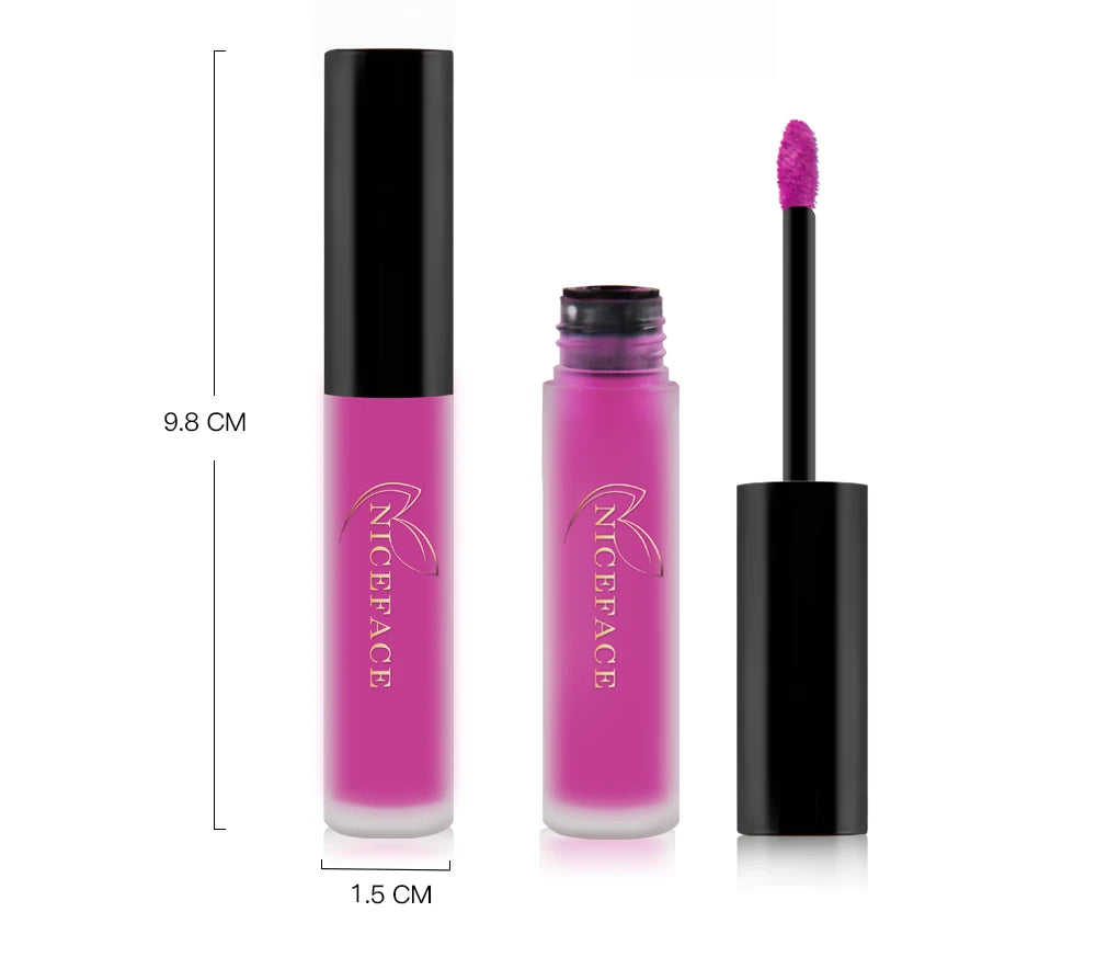 Long-Lasting Velvet Matte Liquid Lipstick - 19