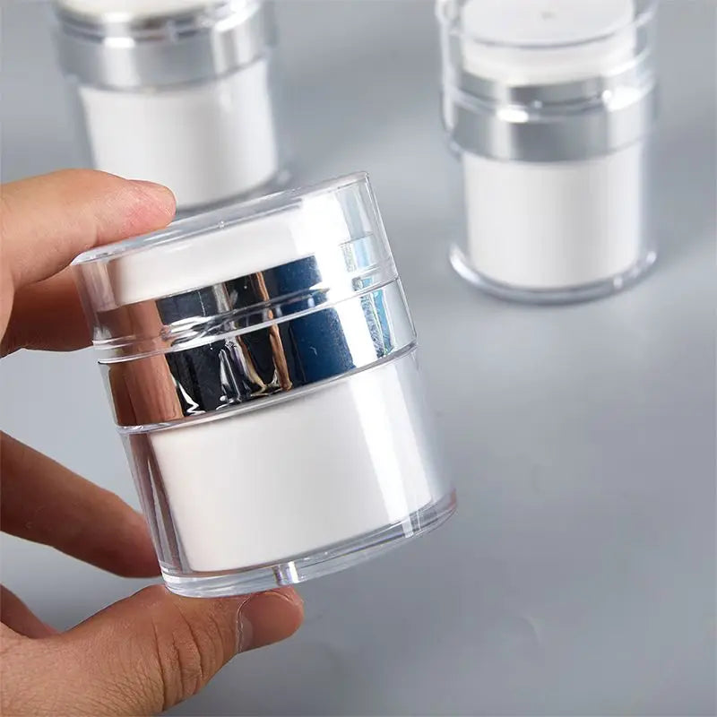 Refillable Airless Pump Jar for Skincare Lotions and Creams - 4