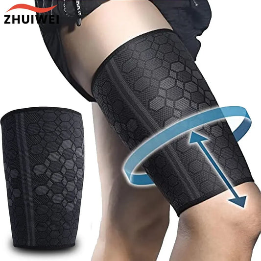 Thigh Compression Sleeve for Muscle Support and Pain Relief