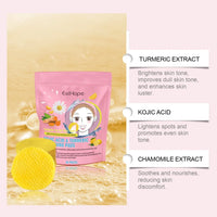 Turmeric and Kojic Acid Brightening Face Cleanser and Pad Set