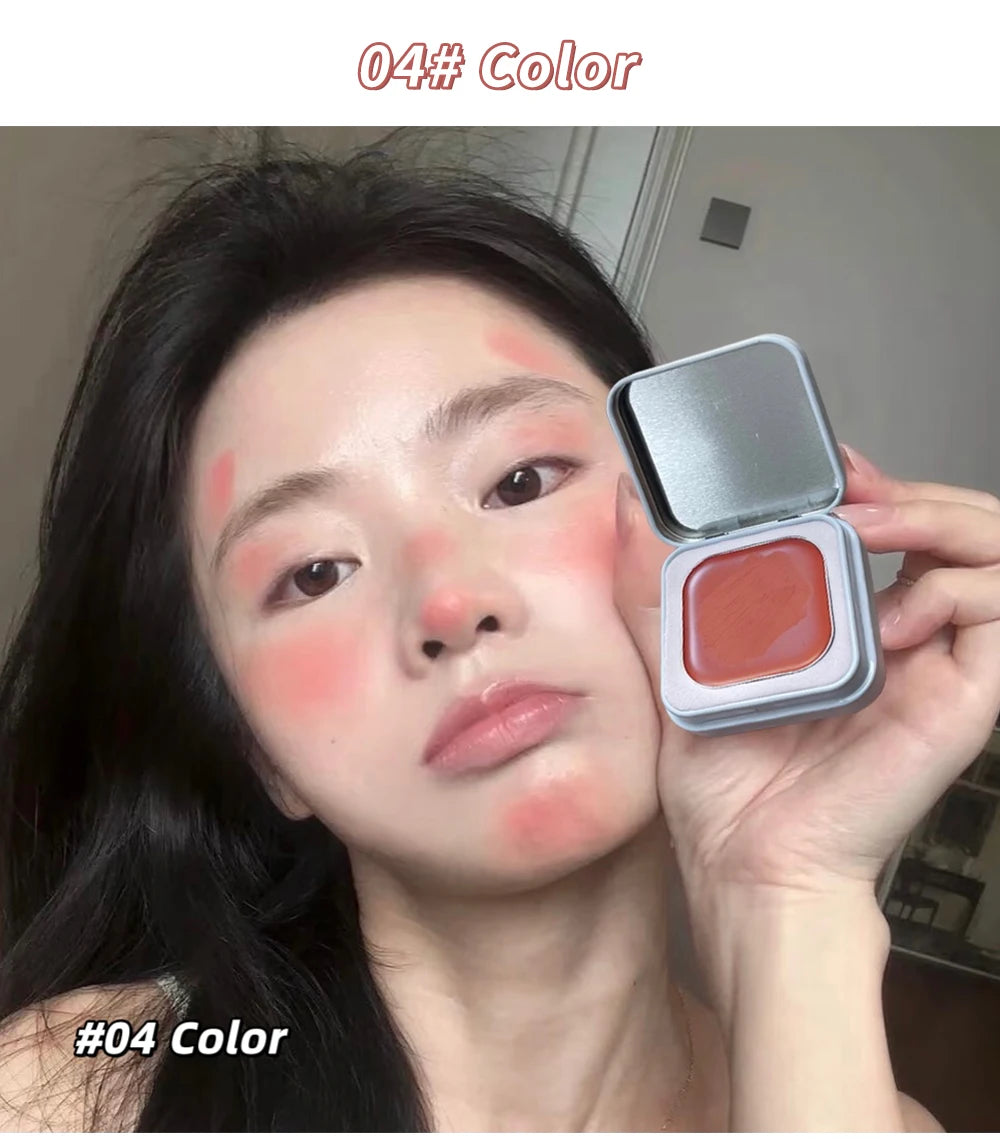 Matte Cream Cheek Blusher Palette for Natural Glow - 22