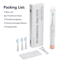 Rechargeable Sonic Electric Toothbrush with 6 Cleaning Modes