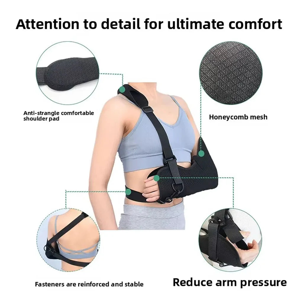 Adjustable Shoulder Immobilizer Sling for Rotator Cuff Support - 3