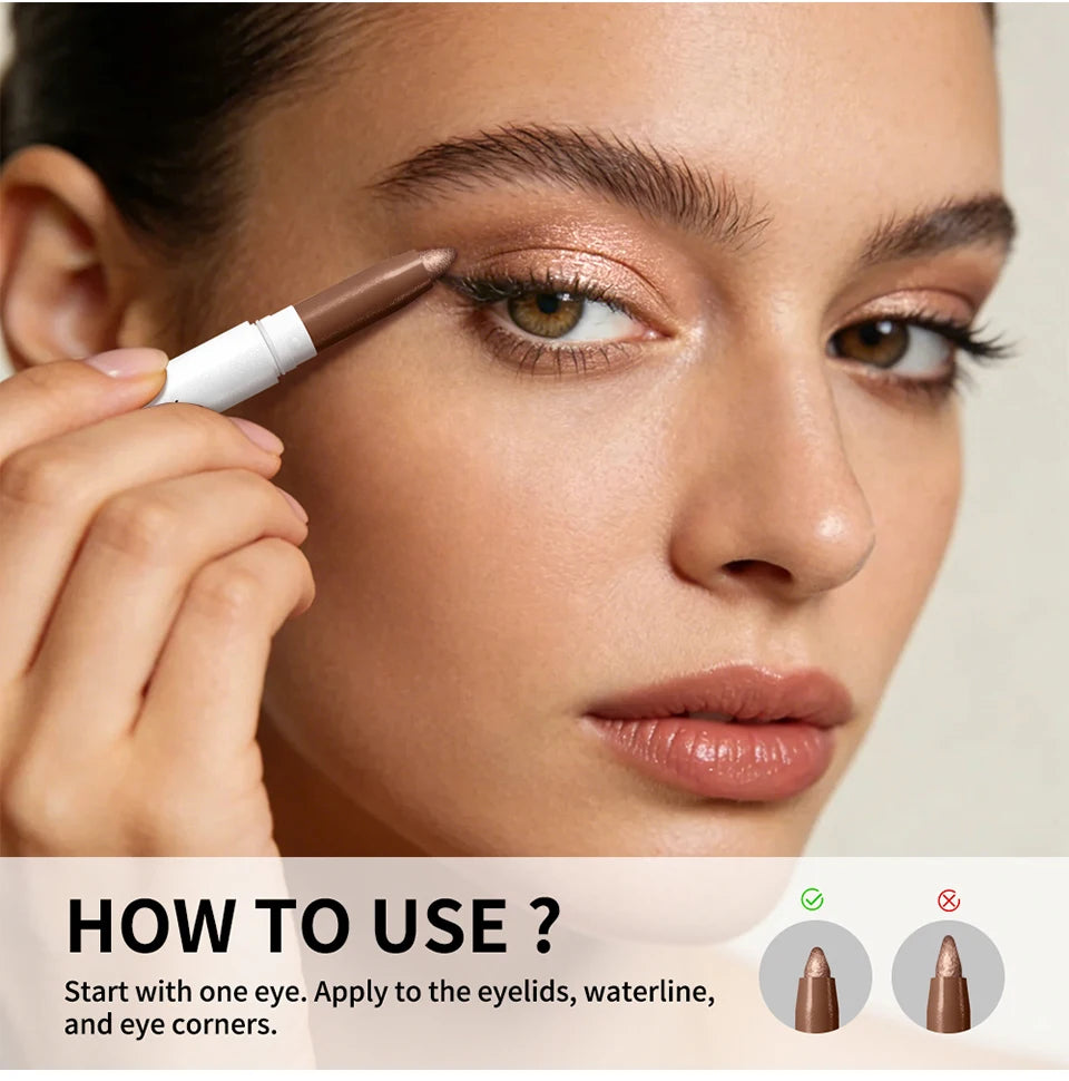 Waterproof Cream Eyeshadow Stick for Long-Lasting Makeup - 13