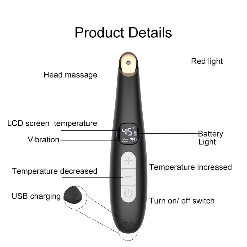 3-in-1 Heated Eye & Face Rejuvenation Wand - 11