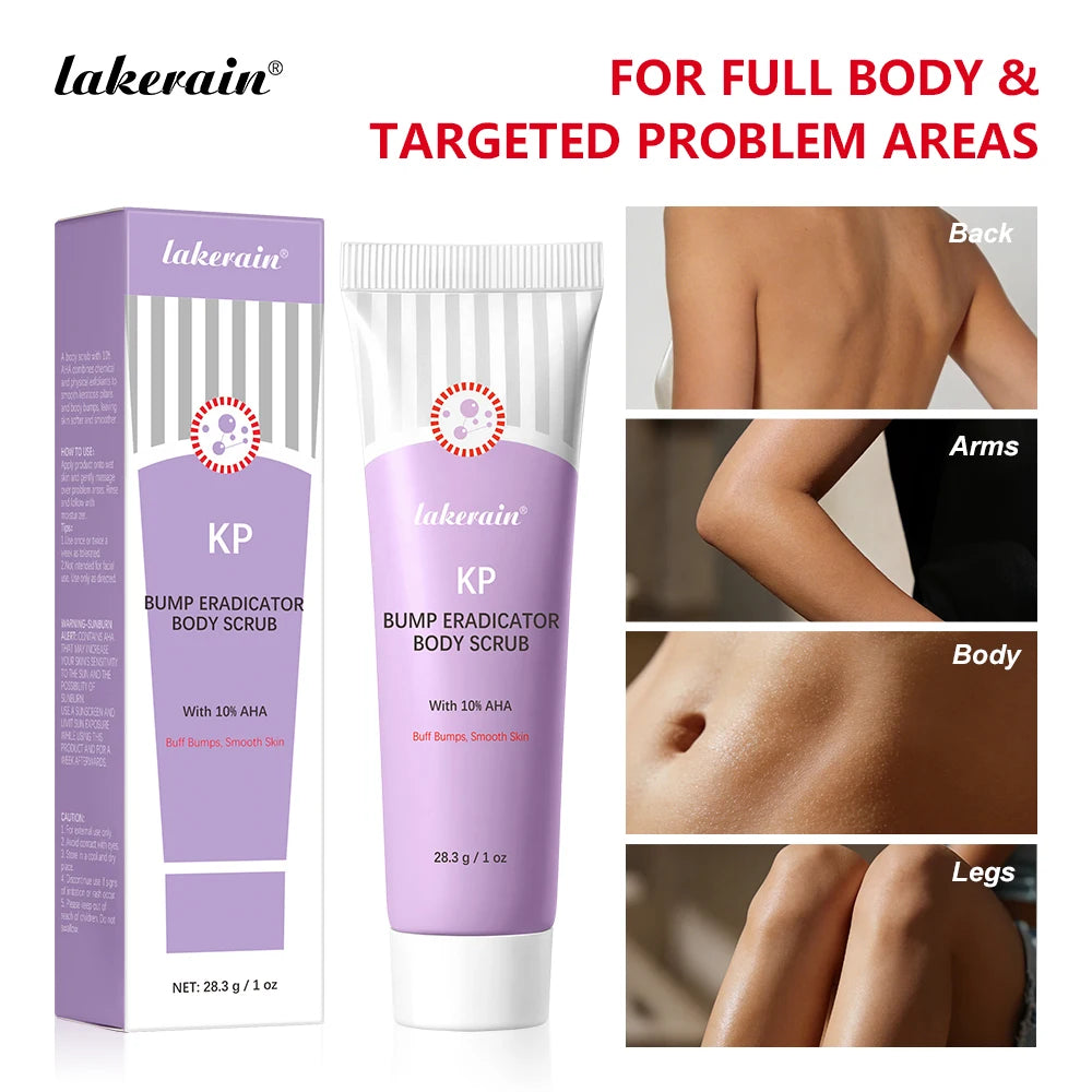 Exfoliating Body Scrub for Keratosis Pilaris and Smooth Skin