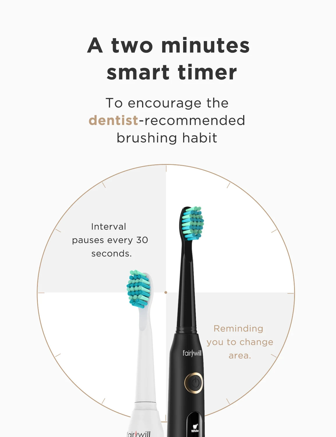 Dual Rechargeable Sonic Electric Toothbrush Set - 3