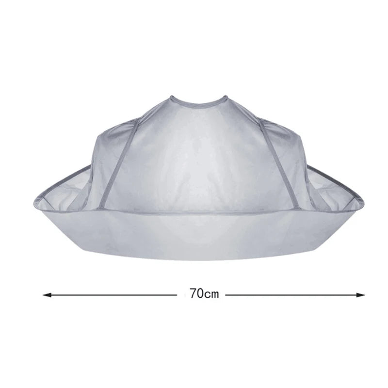 Waterproof Foldable Umbrella Hair Cutting Cape - 13