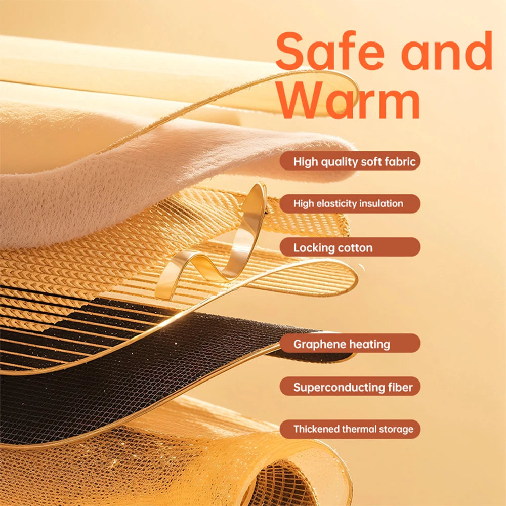 Portable USB Electric Graphene Hand Warmer Pouch - 16