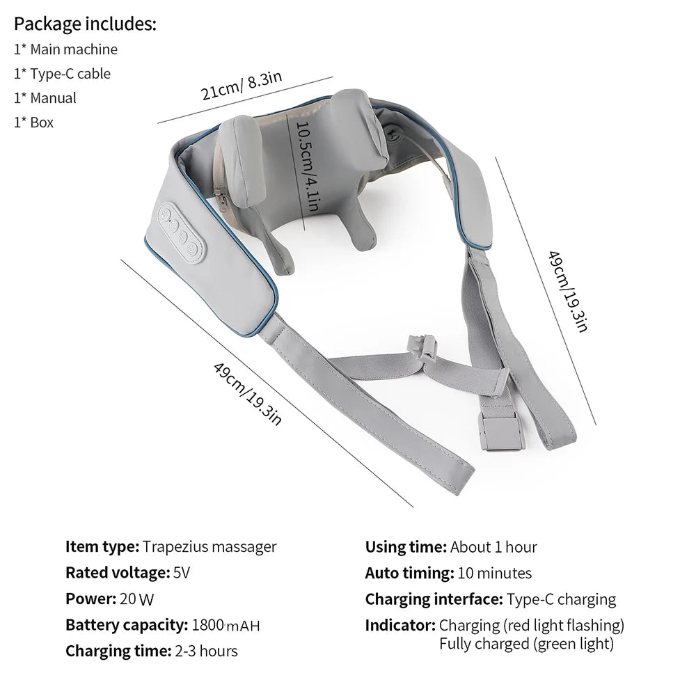 Wireless Deep Tissue Trapezius & Neck Massager - 54