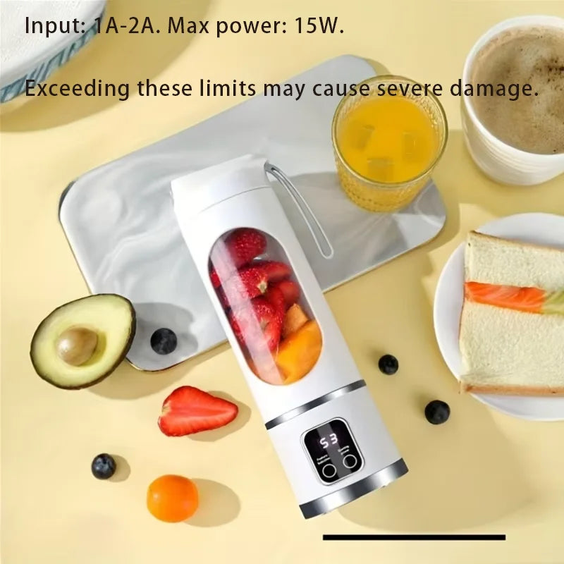 Portable USB Rechargeable Mini Blender with Digital Display - 2