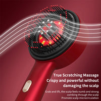 Electric Red Light Scalp Massager and Hair Growth Comb