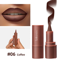 2-in-1 Waterproof Matte Lip Liner and Lipstick Crayon