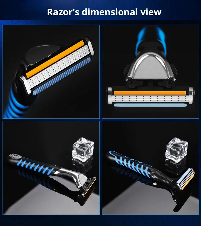 3-Layer Manual Shaving Razor for Men - 2