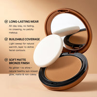 6-Color Matte Bronzer Powder Compact