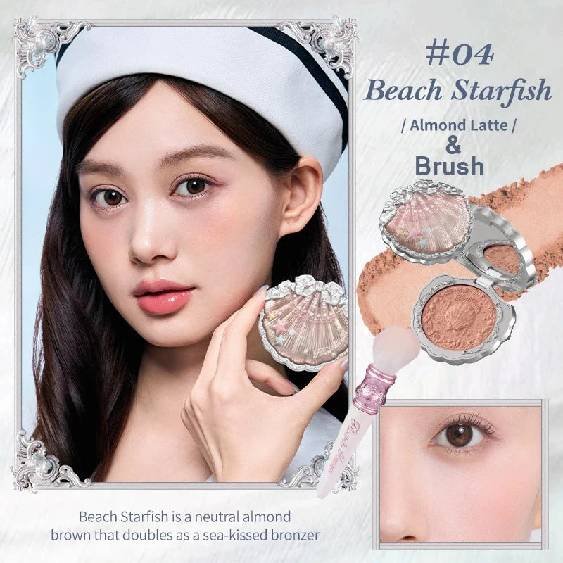 Silk Satin Powder Blush in Seashell Compact - 49