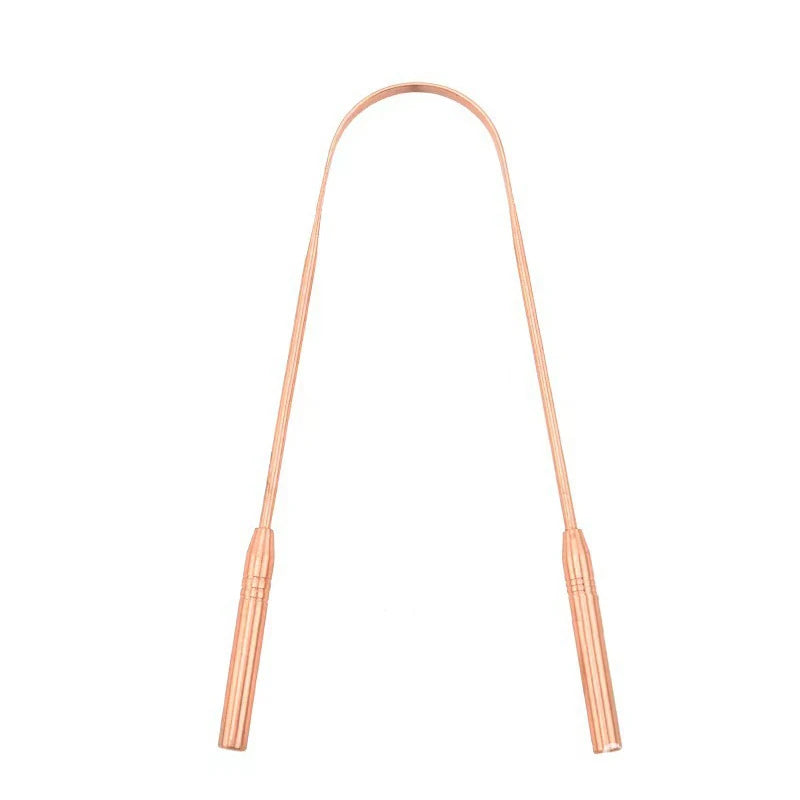 Copper U-Shaped Tongue Scraper for Fresh Breath - 13