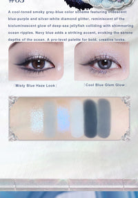 6-Color Ocean Theme Eyeshadow Palette