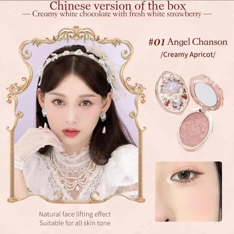 Embossed Strawberry Long-Lasting Powder Blush - 46