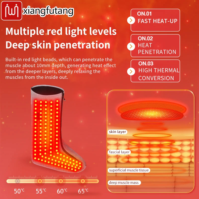 Red Light Therapy Heating Boots for Foot and Calf Pain Relief - 5