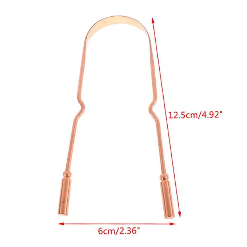Pure Copper Tongue Scraper for Fresh Breath - 4