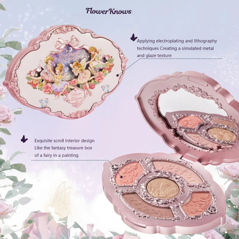 5-Color Pressed Glitter Eyeshadow Palette - 4